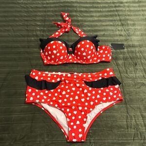 Disney hot topic mini mouse bikini